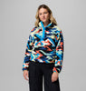 Women's Helvetia™ II Printed Cropped Half Snap Fleece Pullover