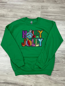 Wilkie’s Holly Jolly Sequin Crewneck