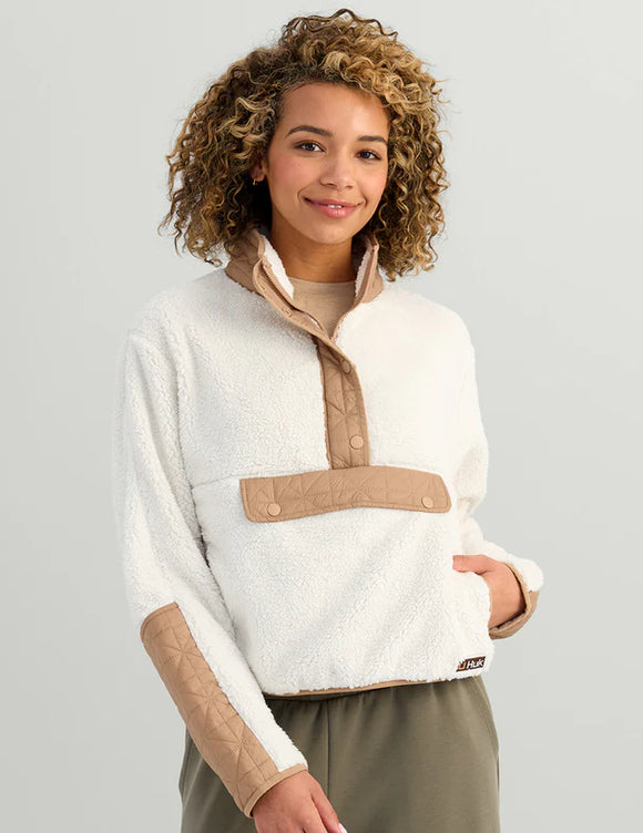 Womens Plush Fleece 1/2 Zip Pullover