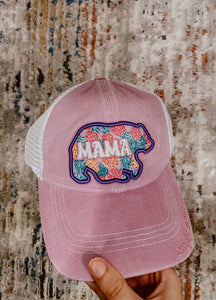 Mama Bear Magenta Hat
