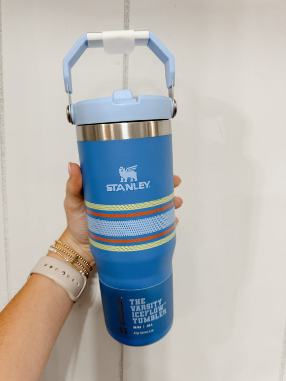 Stanley 30oz Ice Flow Varsity Collection Tumbler Azure Mesh