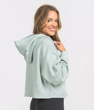 Southern Shirt Co Womens Cropped Gym Class Sage Hoodie
